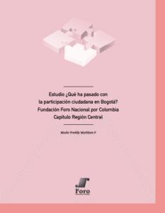 Estudio ¿Que ha pasado con la participación Ciudadana en Bogotá?